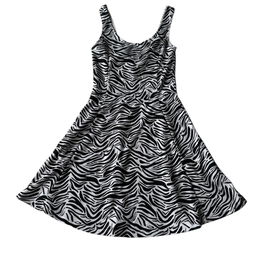 H&M zebra print dress